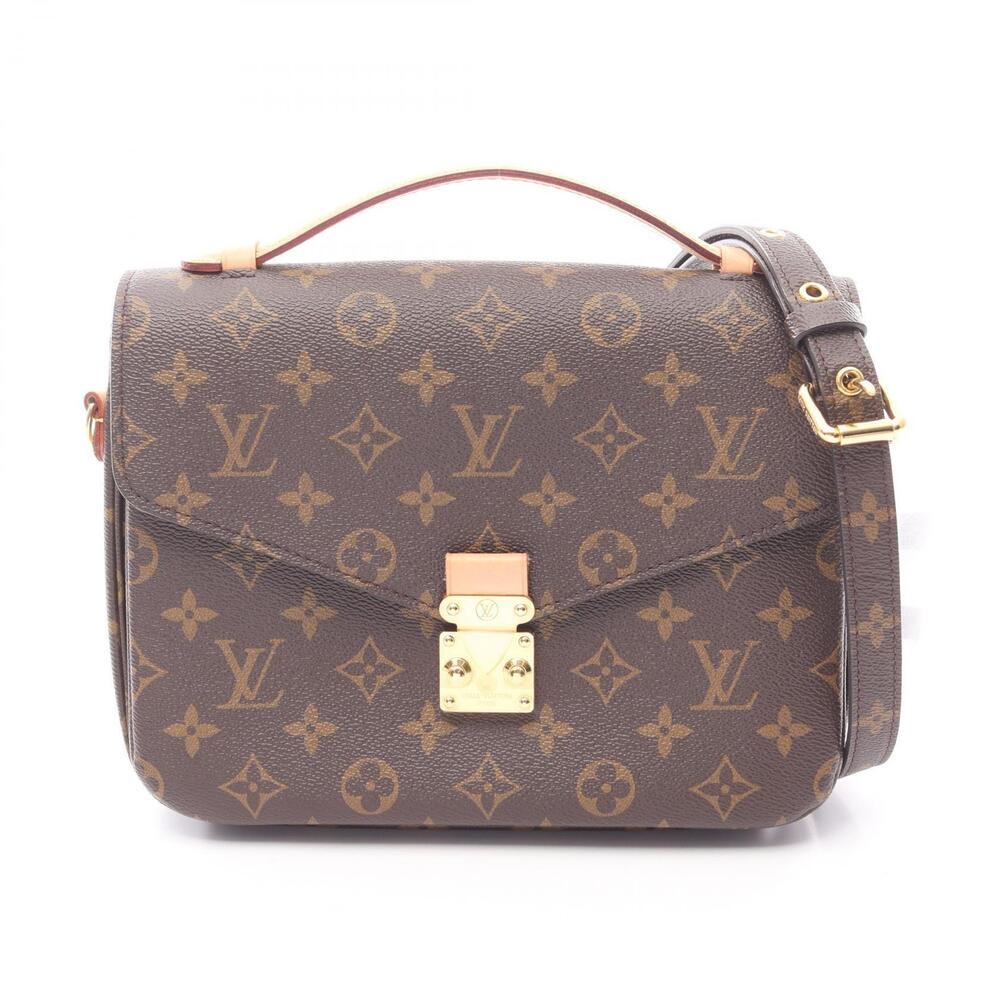 Louis Vuitton Monogram Leather Brown Handbag Canvas Metis Pochette - Picture 2 of 8